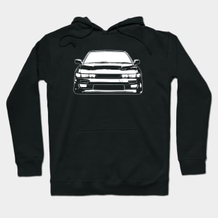 White Nissan Silvia S13 Sketch Art Hoodie